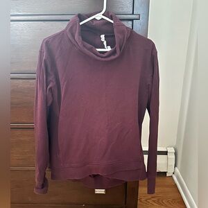 Lululemon deep burgundy On the Double  pullover - size 8